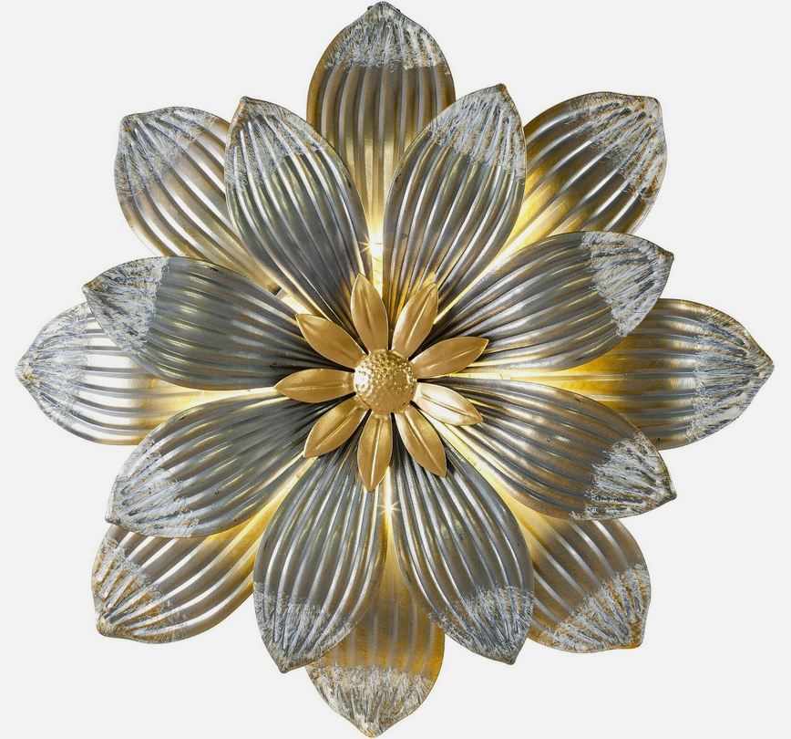 LED-Wandleuchte "Metallic Flower"