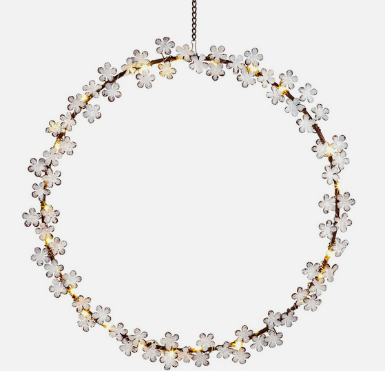 LED-Dekokranz "Fiore" 32 cm