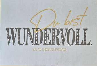 Du Bist Wundervoll (B6)