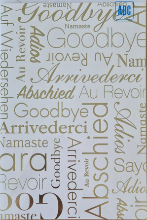 Abschied, Goodbye, Au Revoir (B6)