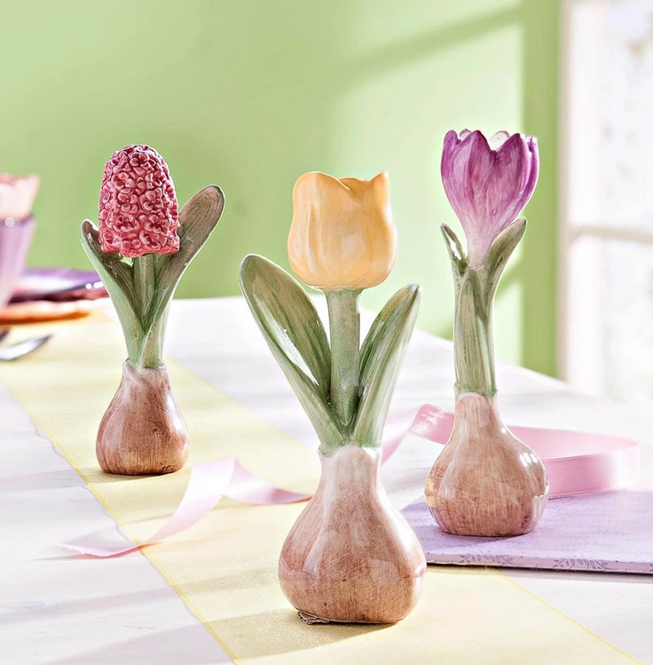 Deko-Blumen "Frühling" 3er-Set