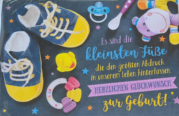 Herzlichen Glückwunsch zur Geburt (B6)