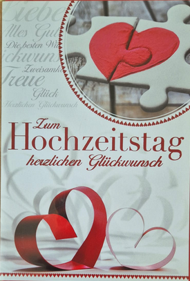 Zum Hochzeitstag herzlichen Glückwunsch (B6)