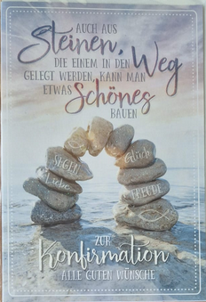 Zur Konfirmation alle Guten Wünsche (B6)