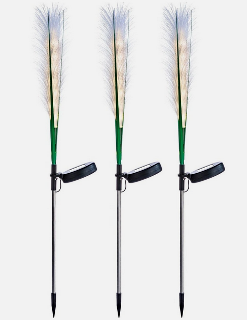 Solar-Gartenstecker "Schilfgras" 3er-Set