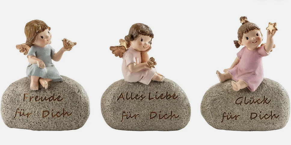 Geschenkengelchen mit Botschaft, 3er-Set