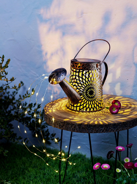 Solar-Gartenstecker Giesskanne "Flora" 41LEDs