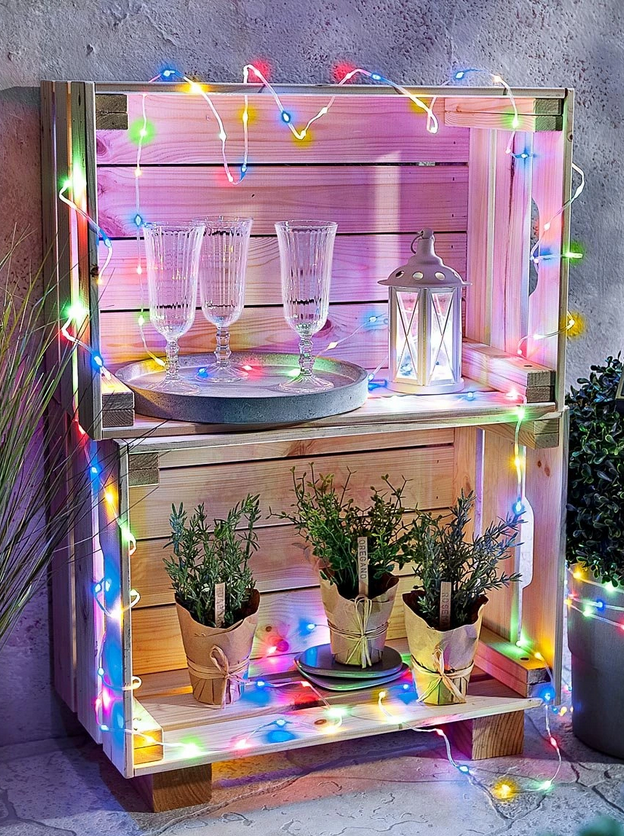 Solar-Lichtband "Variety" 100 LEDs, 5m