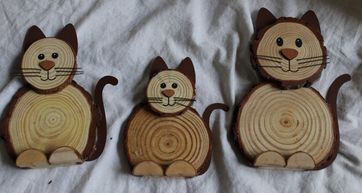 Deko-Katzen "Familie Miez" 3er-Set