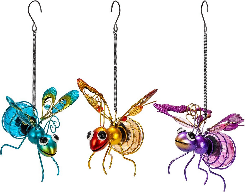 Solar-Hängedeko "Gartenfreunde" 3er-Set