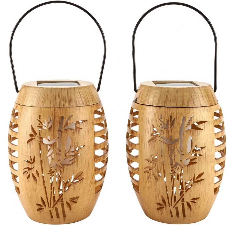 Solar-Tischleuchte "Bamboo Garden" 2er-Set