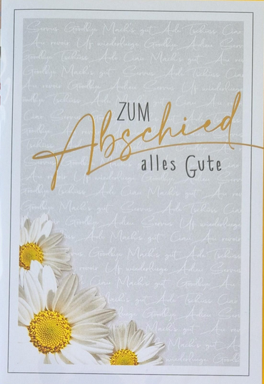 Zum Abschied alles Gute (B6)