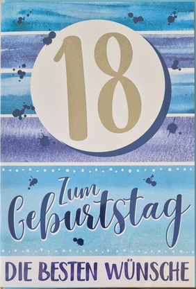 18 Zum Geburtstag die besten Wünsche (B6)