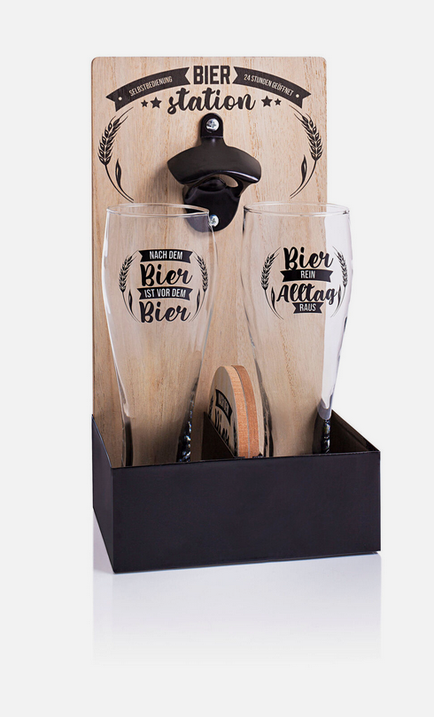 Geschenkset "Bierstation", 5-teilig