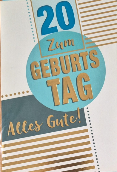 20 Zum Geburtstag alles Gute (B6)