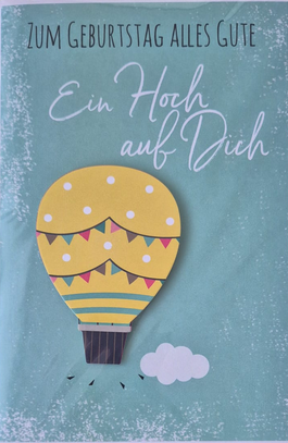 Zum Geburtstag alles Gute ein Hoch auf Dich (B6)