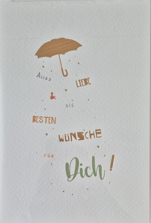 Alles Liebe die besten Wünsche für Dich (B6)