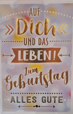 Auf Dich und das Leben (B6)