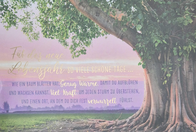 Für das neue Lebensjahr so viele schöne Tage (B6)