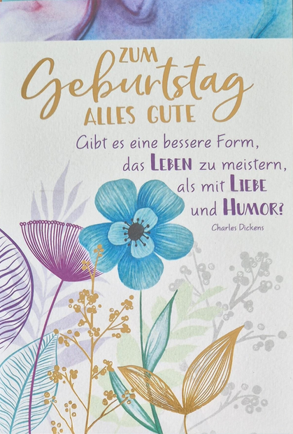 Zum Geburtstag alles Gute (B6)