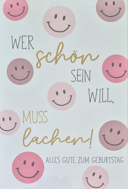 Wer schön sein will, muss lachen! (B6)