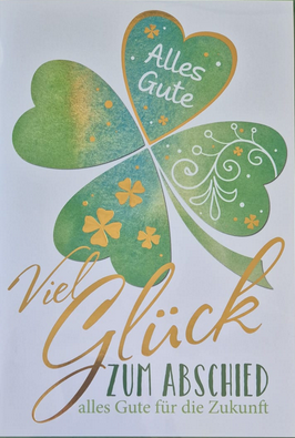 Viel Glück zum Abschied (B6)