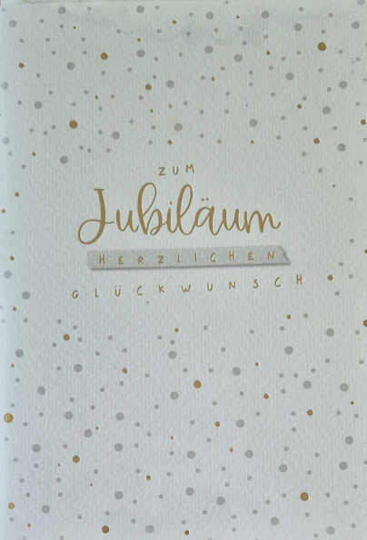 Zum Jubiläum herzlichen Glückwunsch (B6)