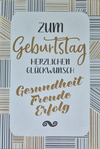 Zum Geburtstag herzlilchen Glückwunsch (B6)