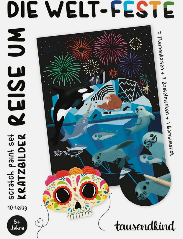 Kratzbilder REISE UM DIE WELT - FESTE