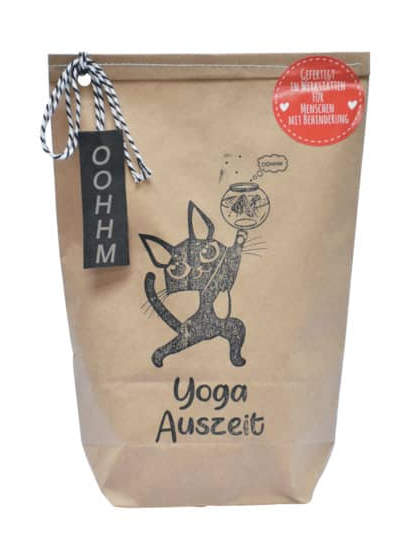 Wunderle Yoga Auszeit Wundertüte 14x22 cm braun