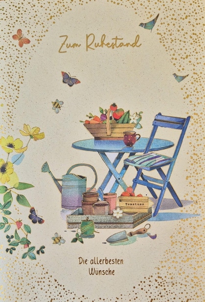 Zum Ruhestand die allerbesten Wünsche (B6)