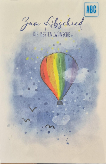Zum Abschied die besten Wünsche (B6)