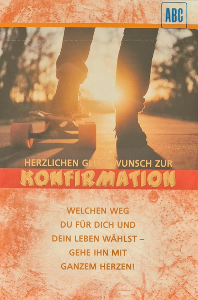 Herzlichen Glückwunsch zur Konfirmation (B6)