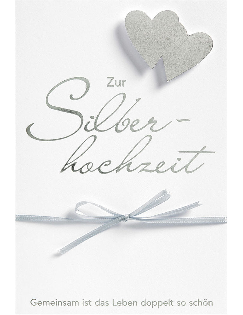 DK Si-Hochzeit Zwei Silberherzen