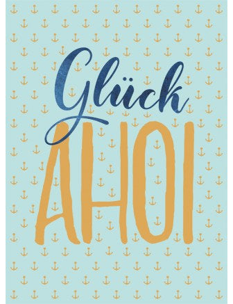 Postkarte Goldrichtig hoch