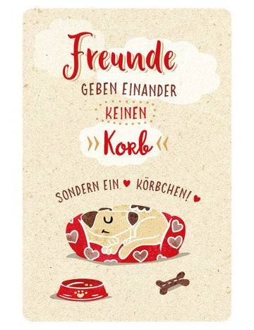 Postkarte Hello Friends hoch