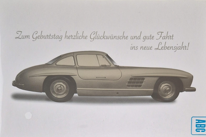 Zum Geburtstag herzlichen Glückwunsch und gute Fahrt ins neue Lebensjahr (B6)