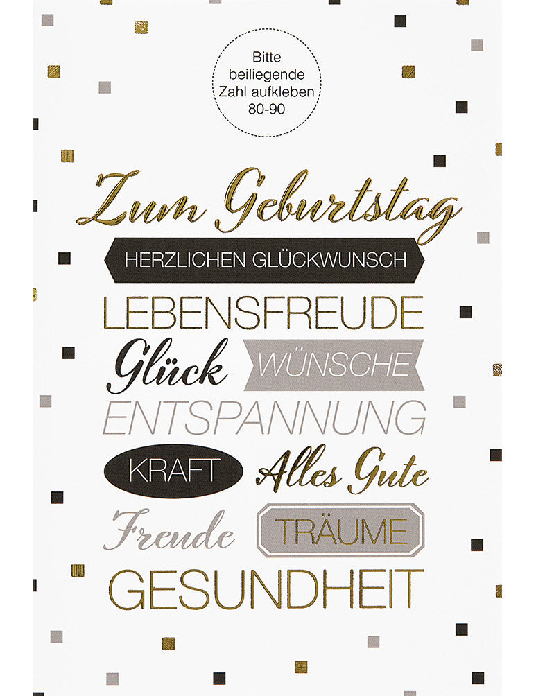 DK Geb Zahlensticker 80-90