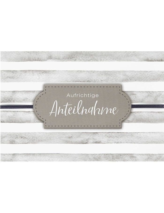 Aufrichtige Anteilnahme