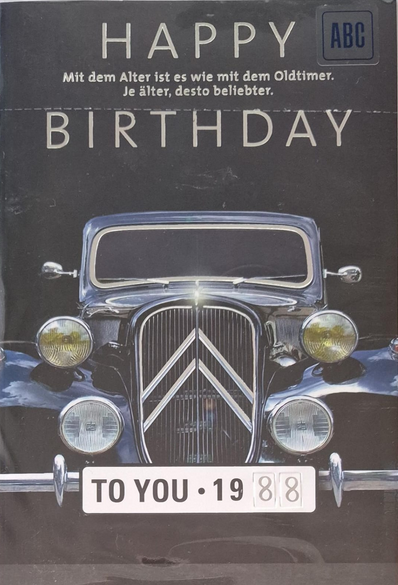 Happy Birthday (B6) (Zahlen 1-99)