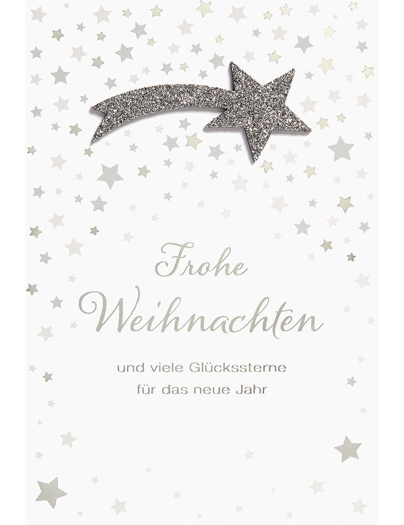 Frohe Weihnachten und viel Glückssterne für das neue Jahr