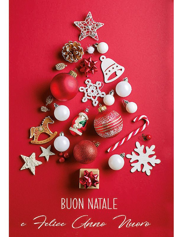 Biglietto Buon Natale C/glitter