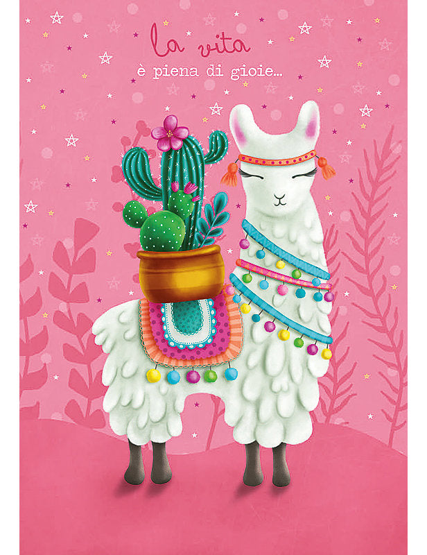 Biglietto Compleanno Animaletti Design C/glitter