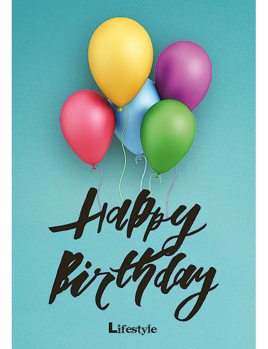 Biglietto Compleanno Lifestyle C/glitter