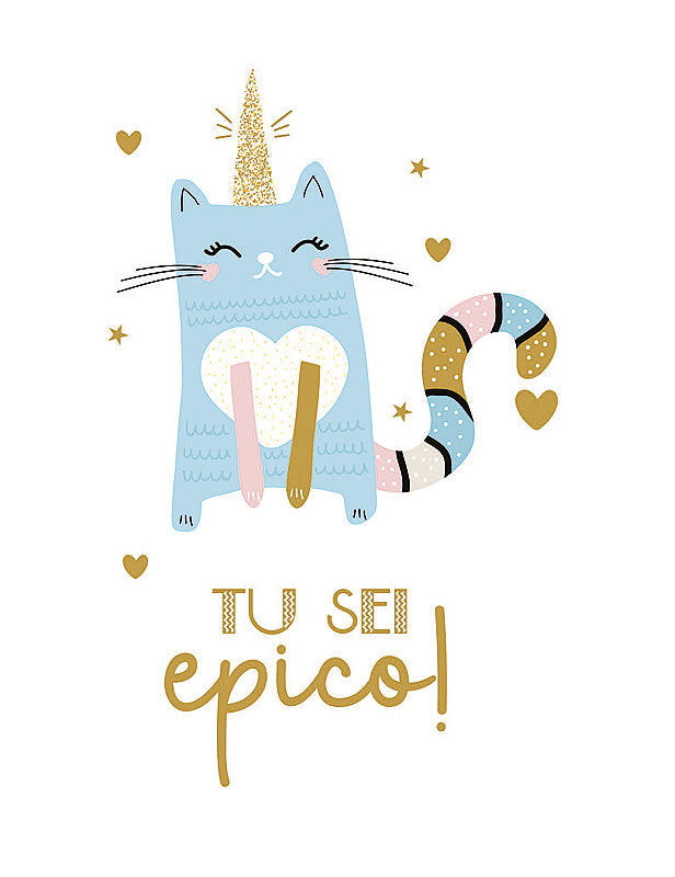 Biglietto Compleanno Animaletti C/foil