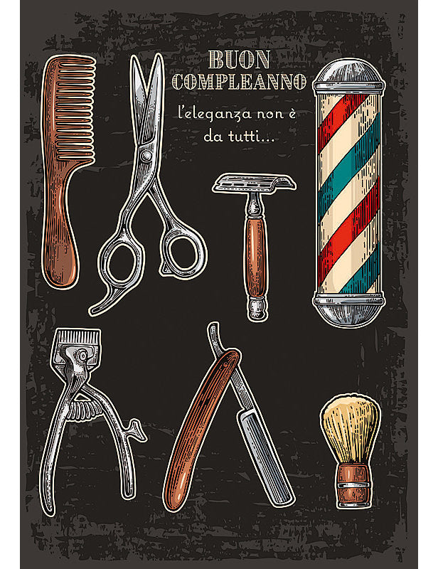 Biglietto Compleanno Maschili C/glitter