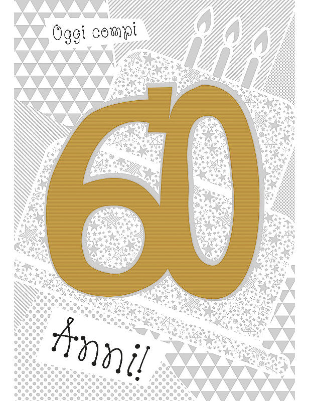 Bigl. Compleanno 60 Anni Special C/appl.