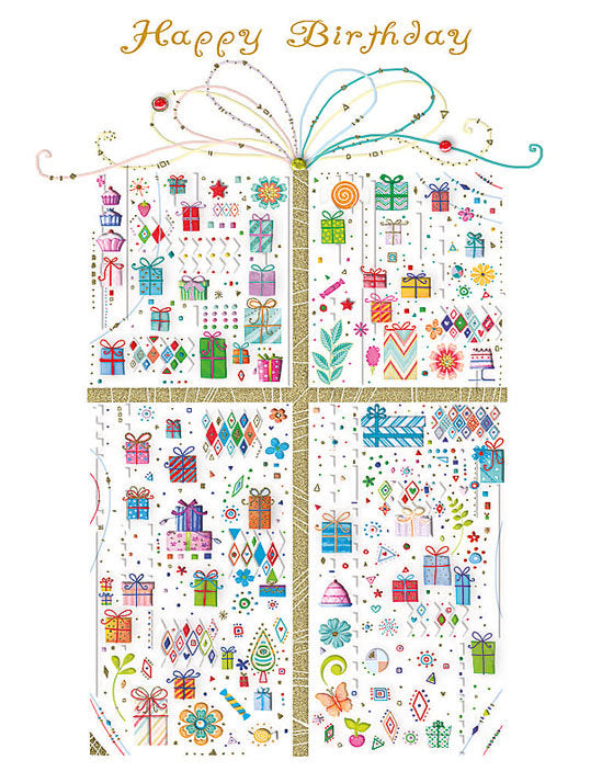 Biglietto Compleanno Party C/rilievo E Foil