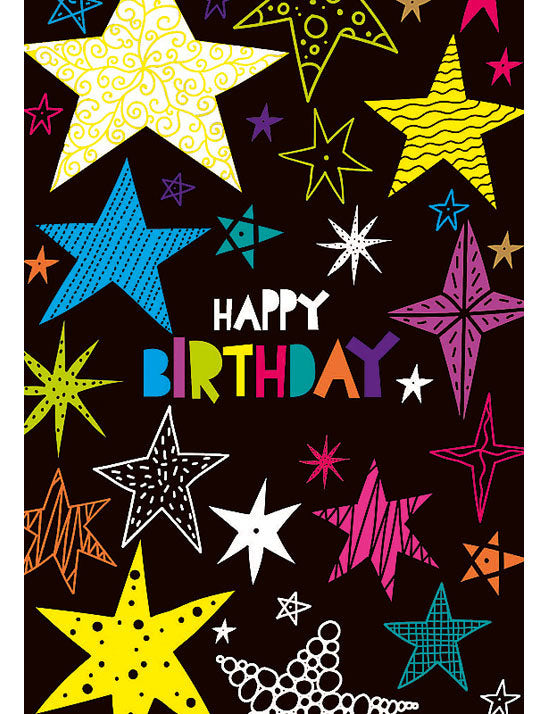 Biglietto Happy Birthday Metal C/glitter