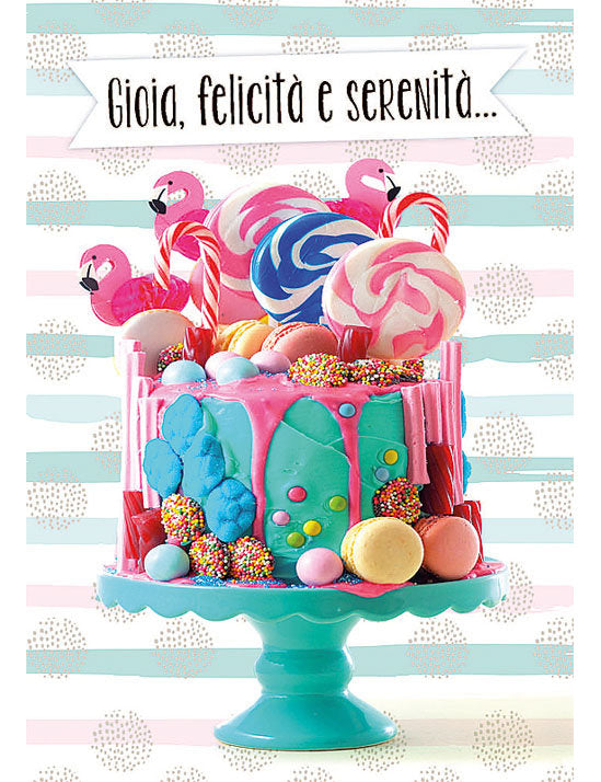 Biglietto Tanti Auguri Sweet C/foil